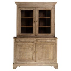 1880s French Provincial Oak Vitrine