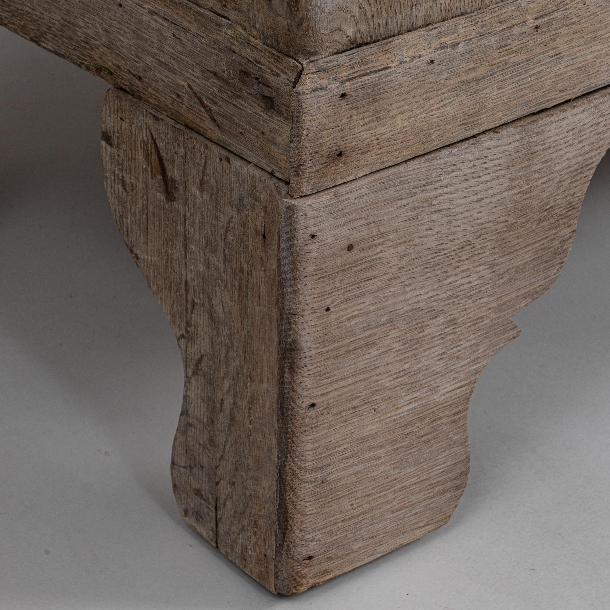 1880s French Provincial Oak Vitrine With Glass Doors 2