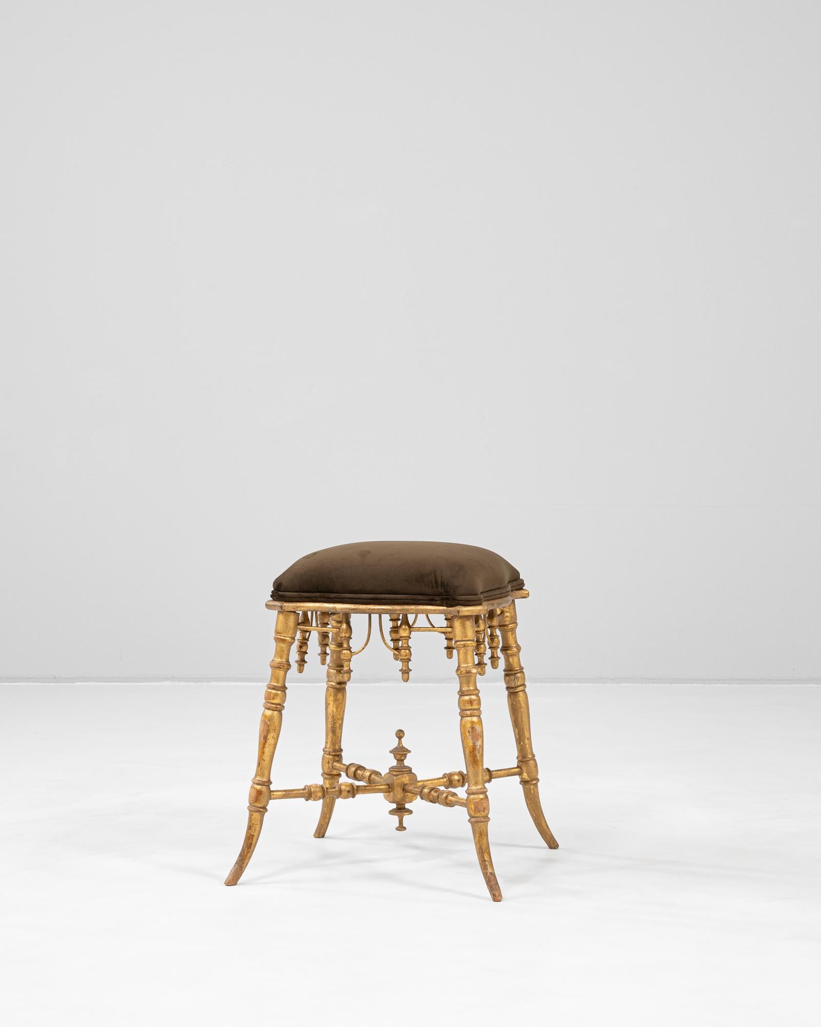 19th Century 1880s French Stool For Sale