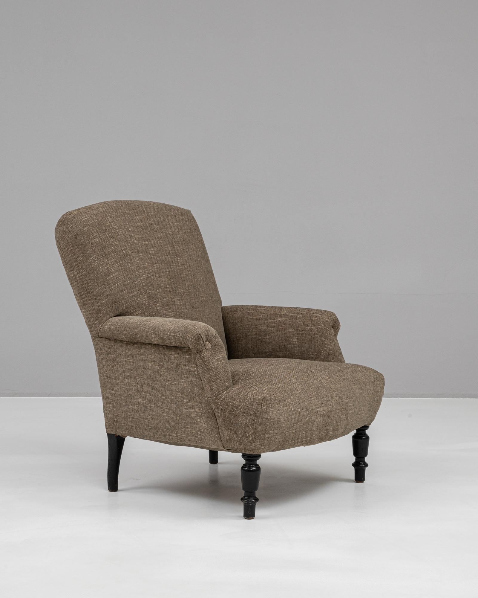1880s French Upholstered Armchair 8