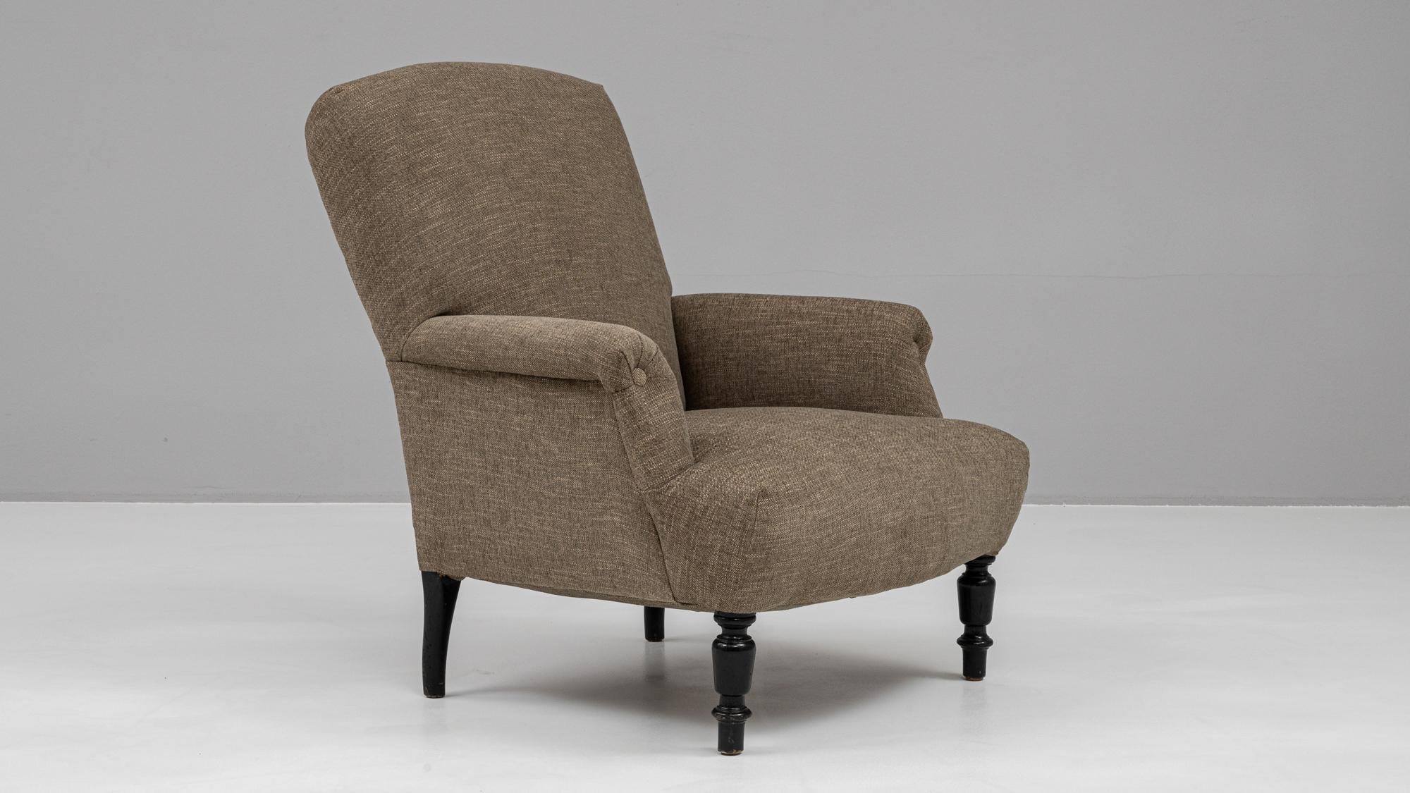 1880s French Upholstered Armchair 9