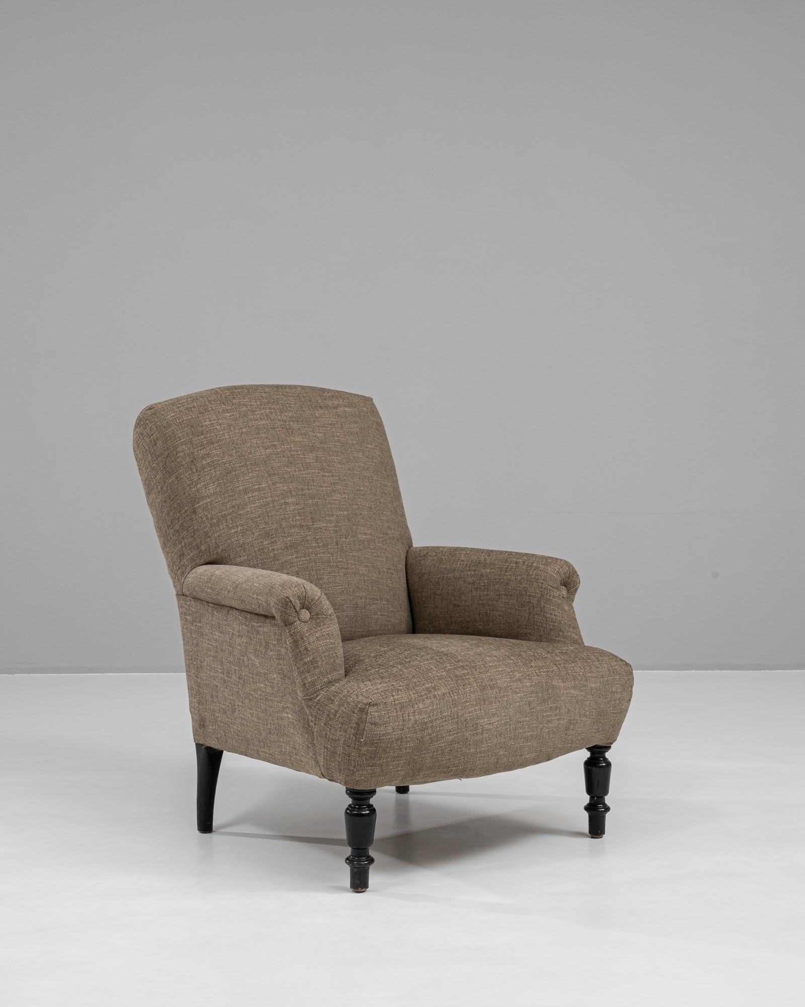 1880s French Upholstered Armchair 3