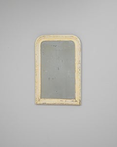 1880s French Wood Patinated Mirror
