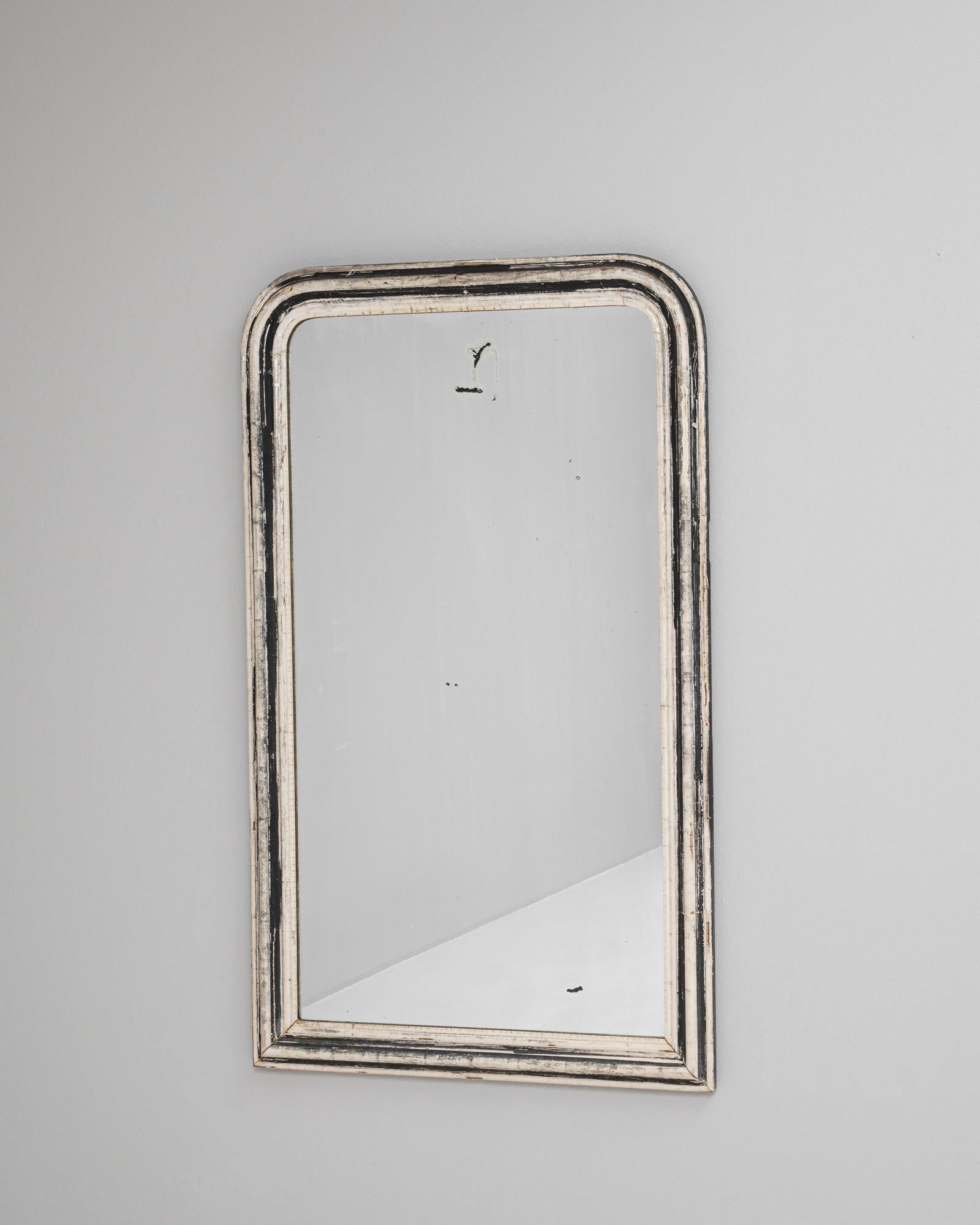 Français Miroir en bois patiné français des années 1880 en vente