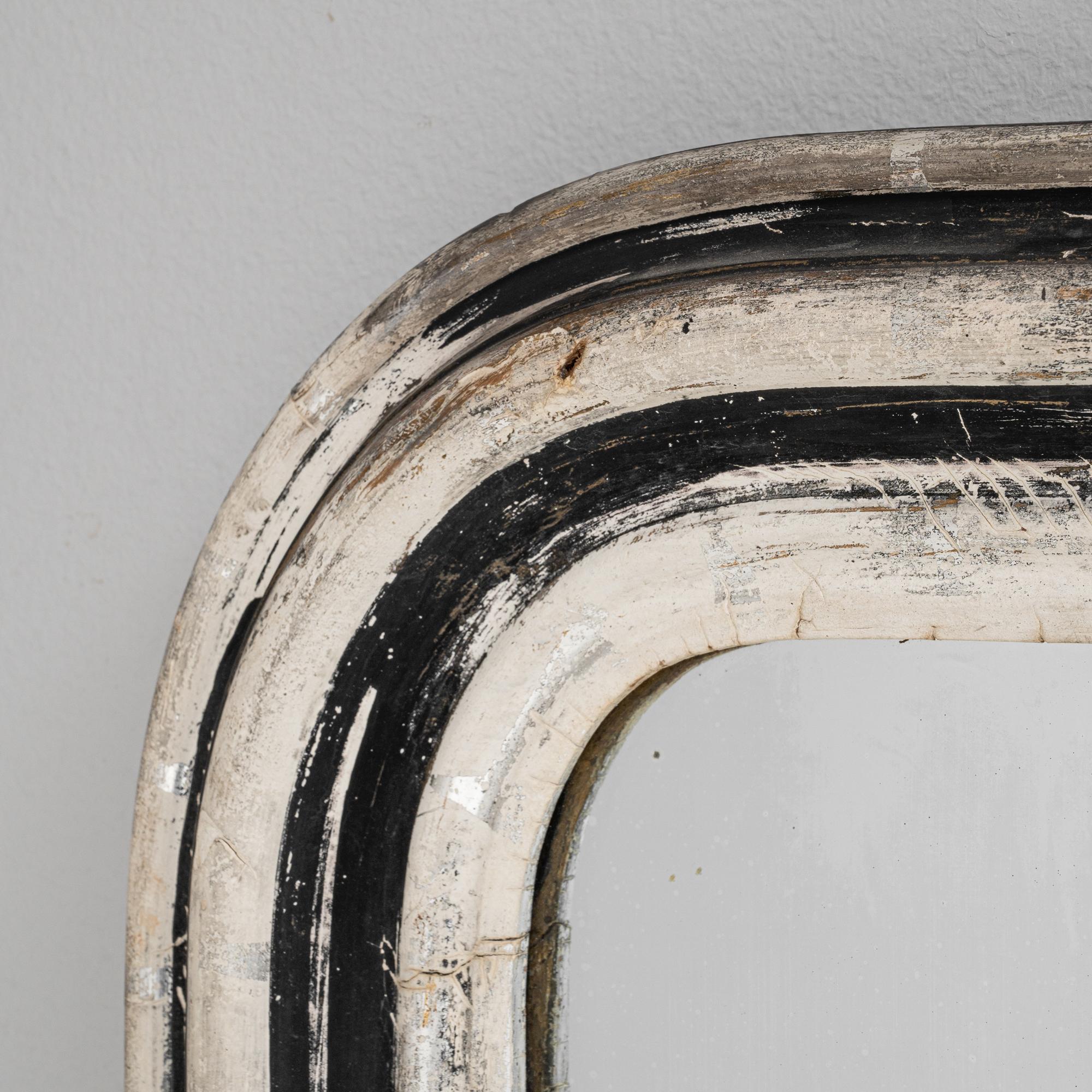 Miroir en bois patiné français des années 1880 en vente 1