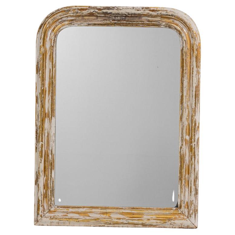 Miroir en bois patiné français des années 1880