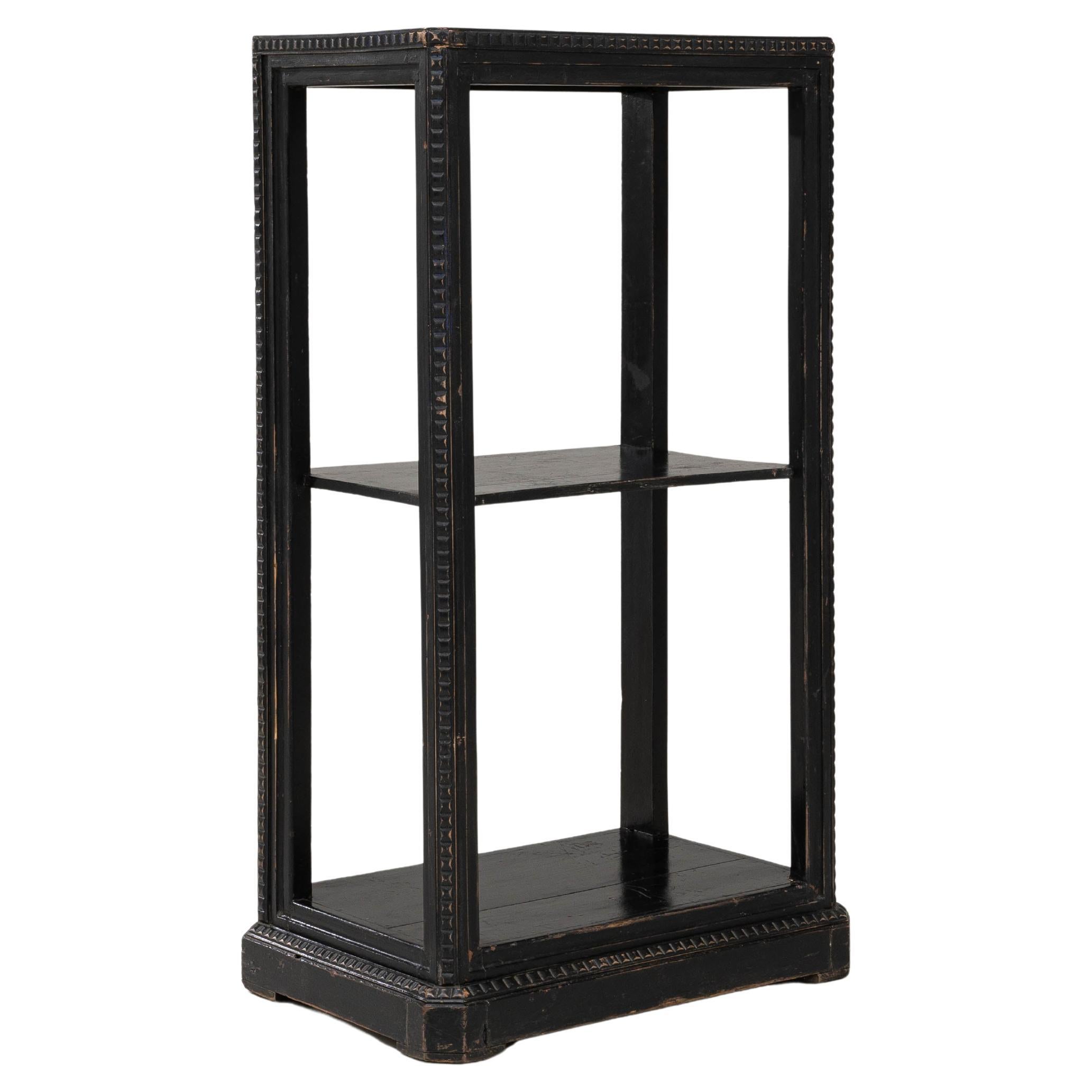 Libreria francese in legno del 1880 con patina originale