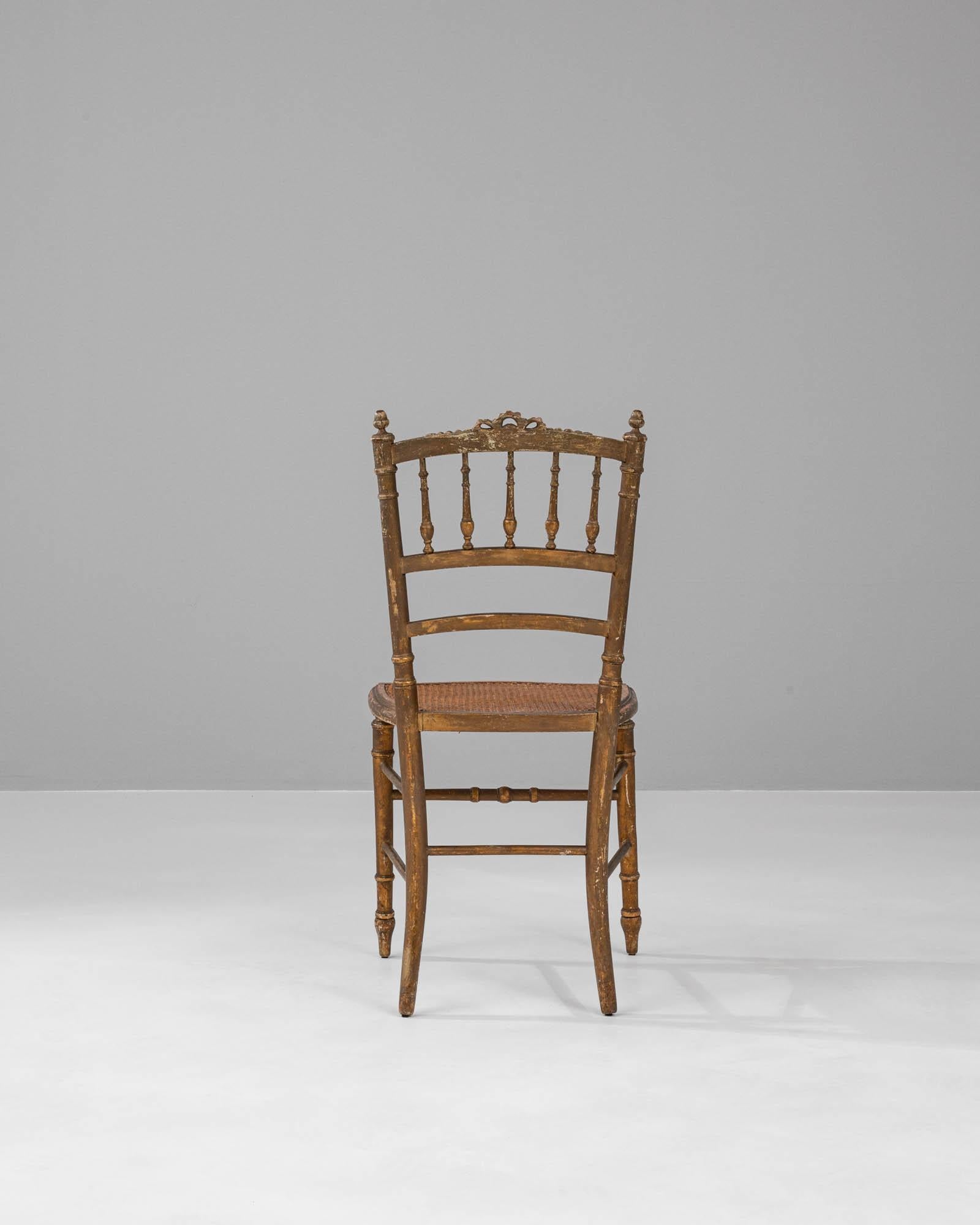 1880s French Wooden Chair For Sale 2