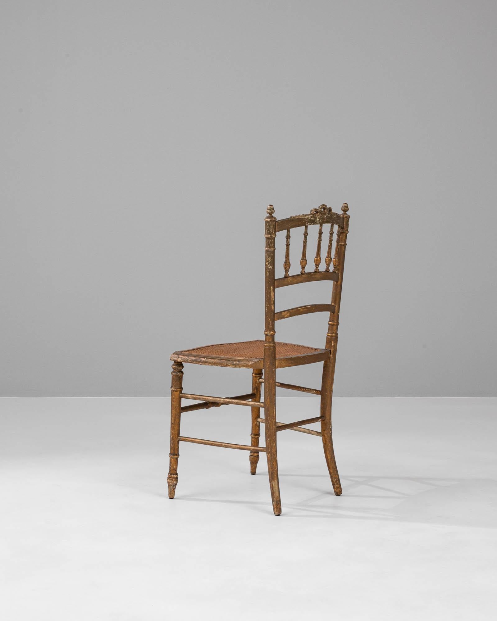 1880s French Wooden Chair For Sale 3