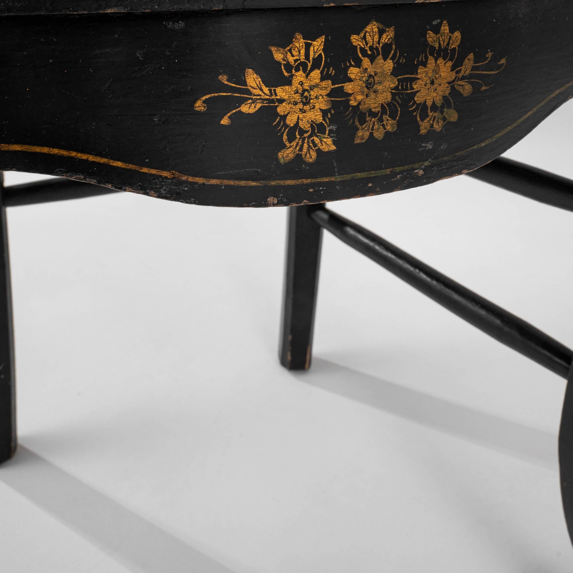 Chaise française des années 1880 avec assise tapissée en vente 4