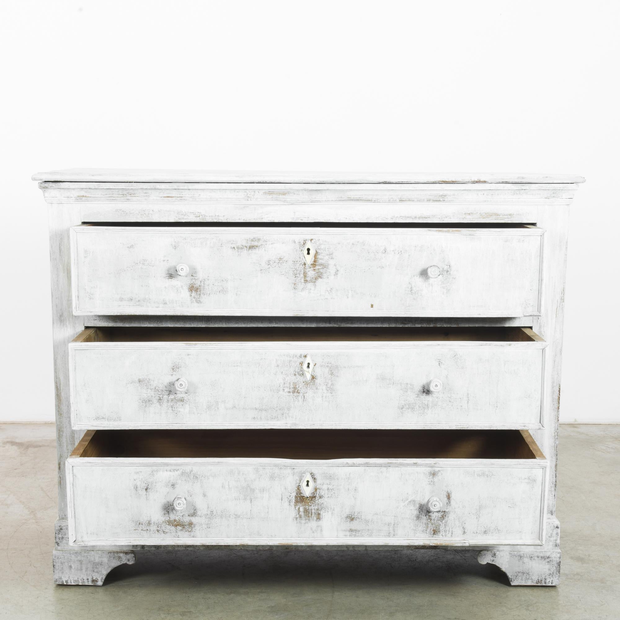 French Provincial 1880s French Wooden Chest of Drawers