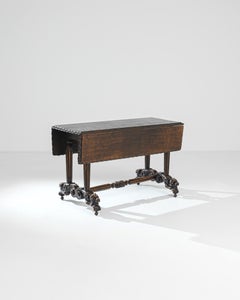 1880s French Wooden Gate Leg Table