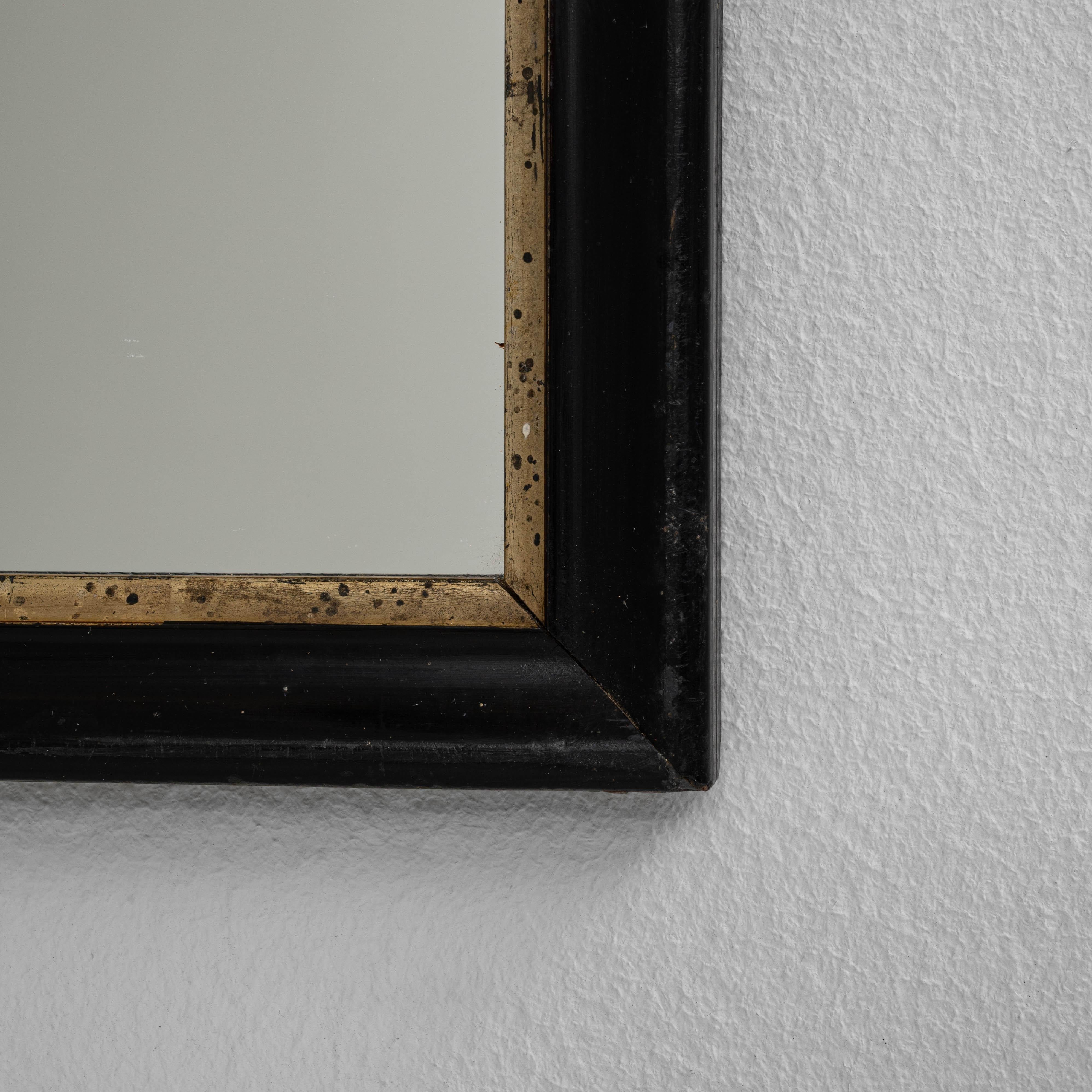 Specchio da parete in legno francese del 1880 in vendita 4