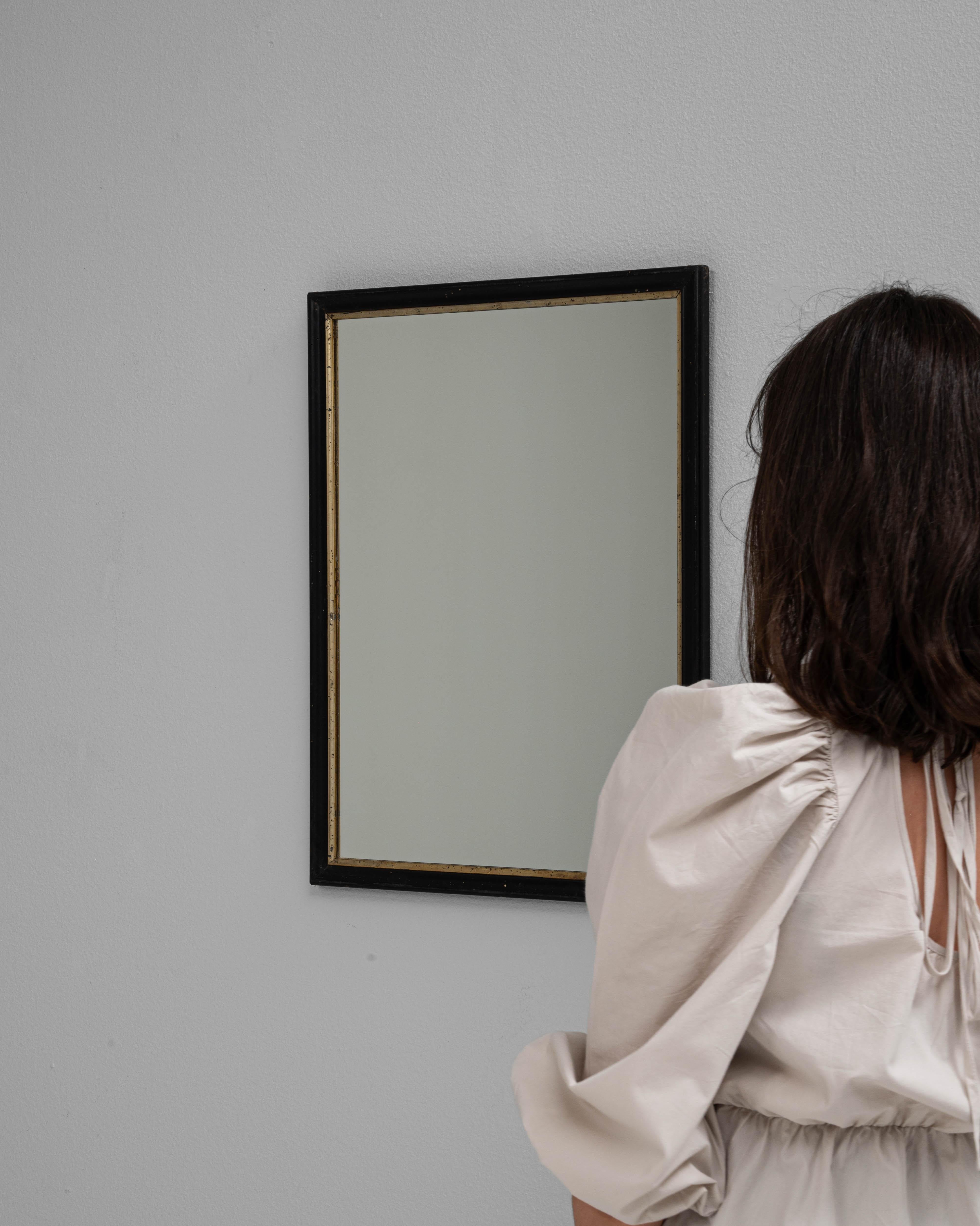 XIX secolo Specchio da parete in legno francese del 1880 in vendita