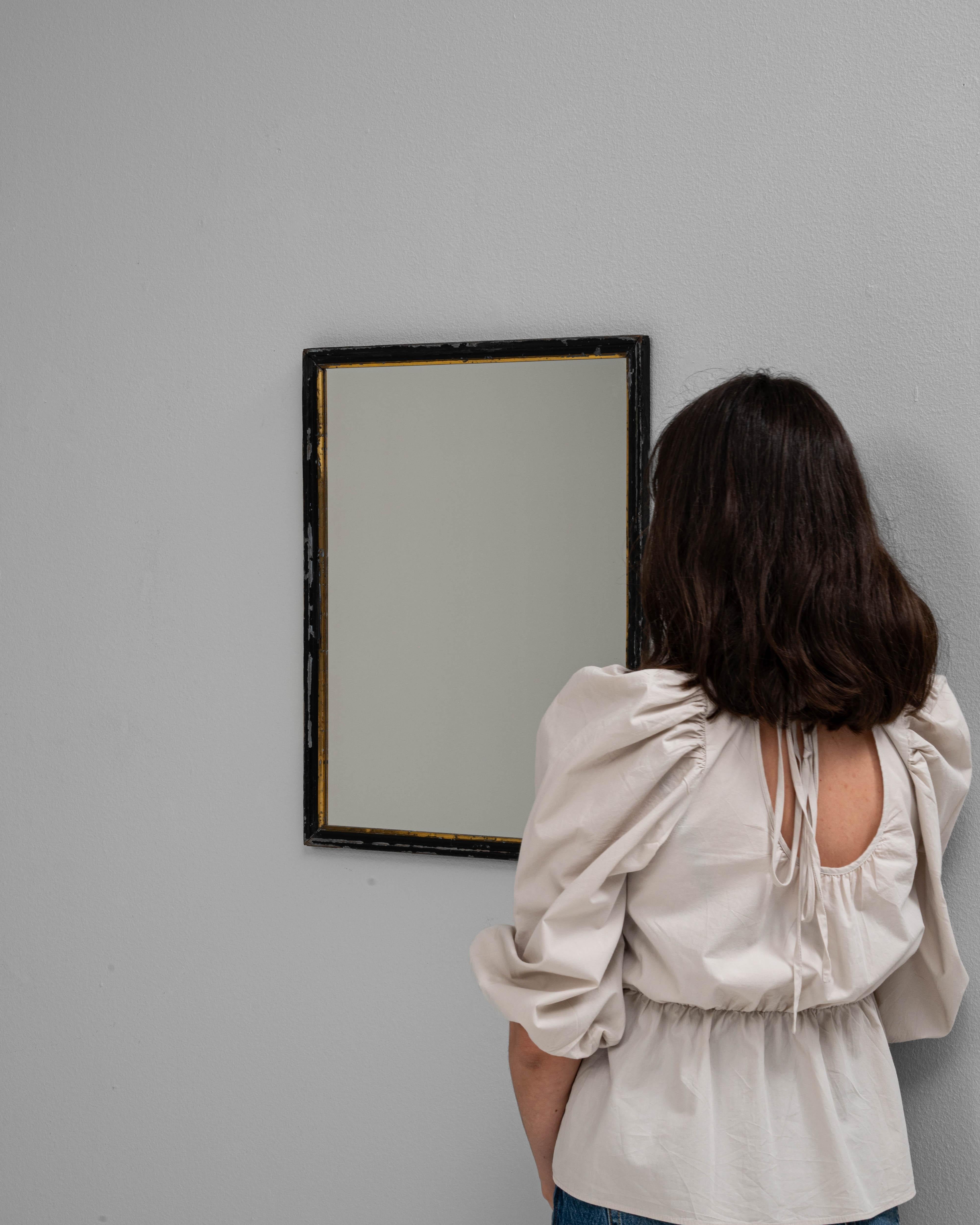 XIX secolo Specchio da parete in legno francese del 1880 in vendita