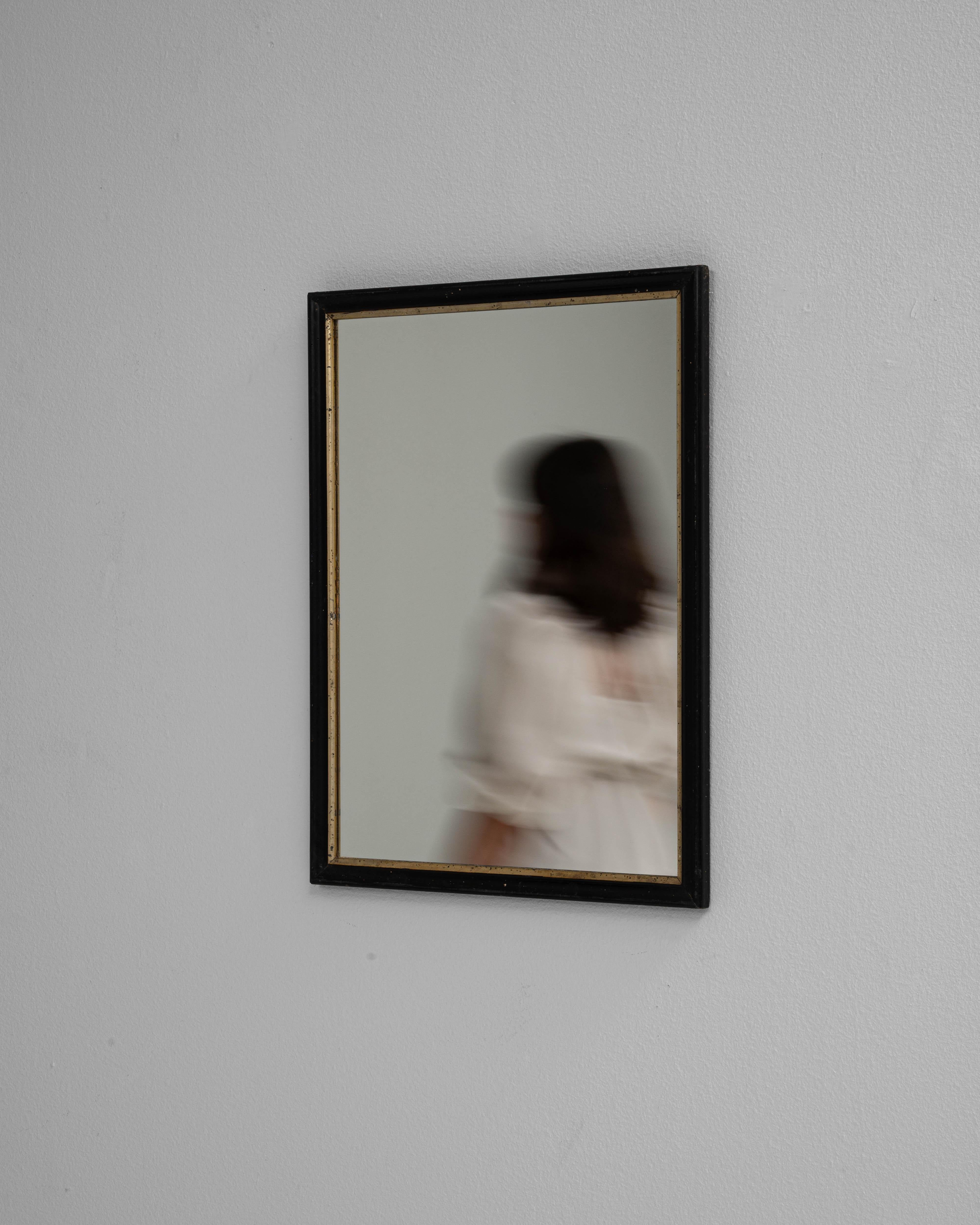 Legno Specchio da parete in legno francese del 1880 in vendita