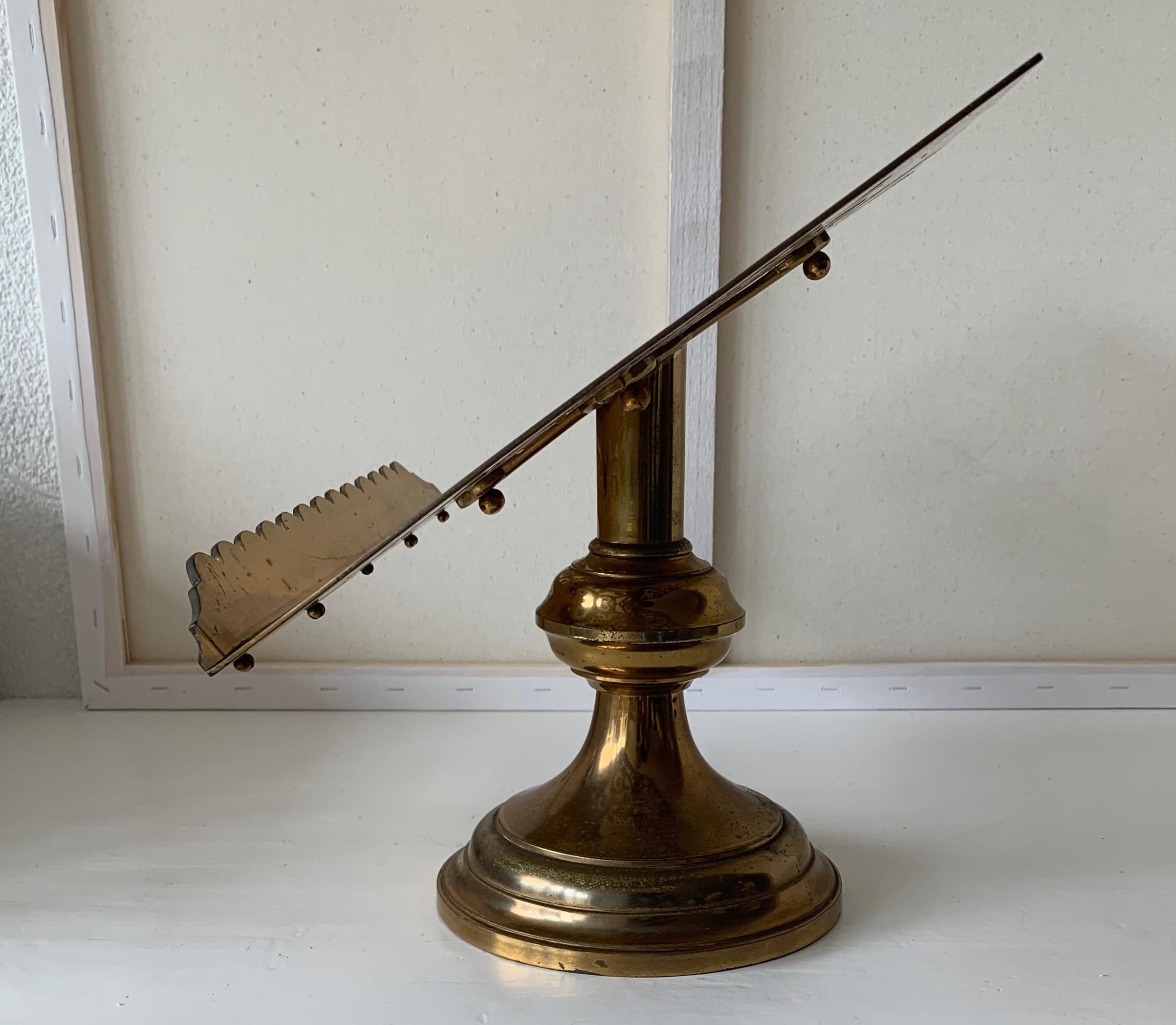 1880s Gothic Revival Bronze & Brass Table Lectern Bible Stand by Jones & Willis 3