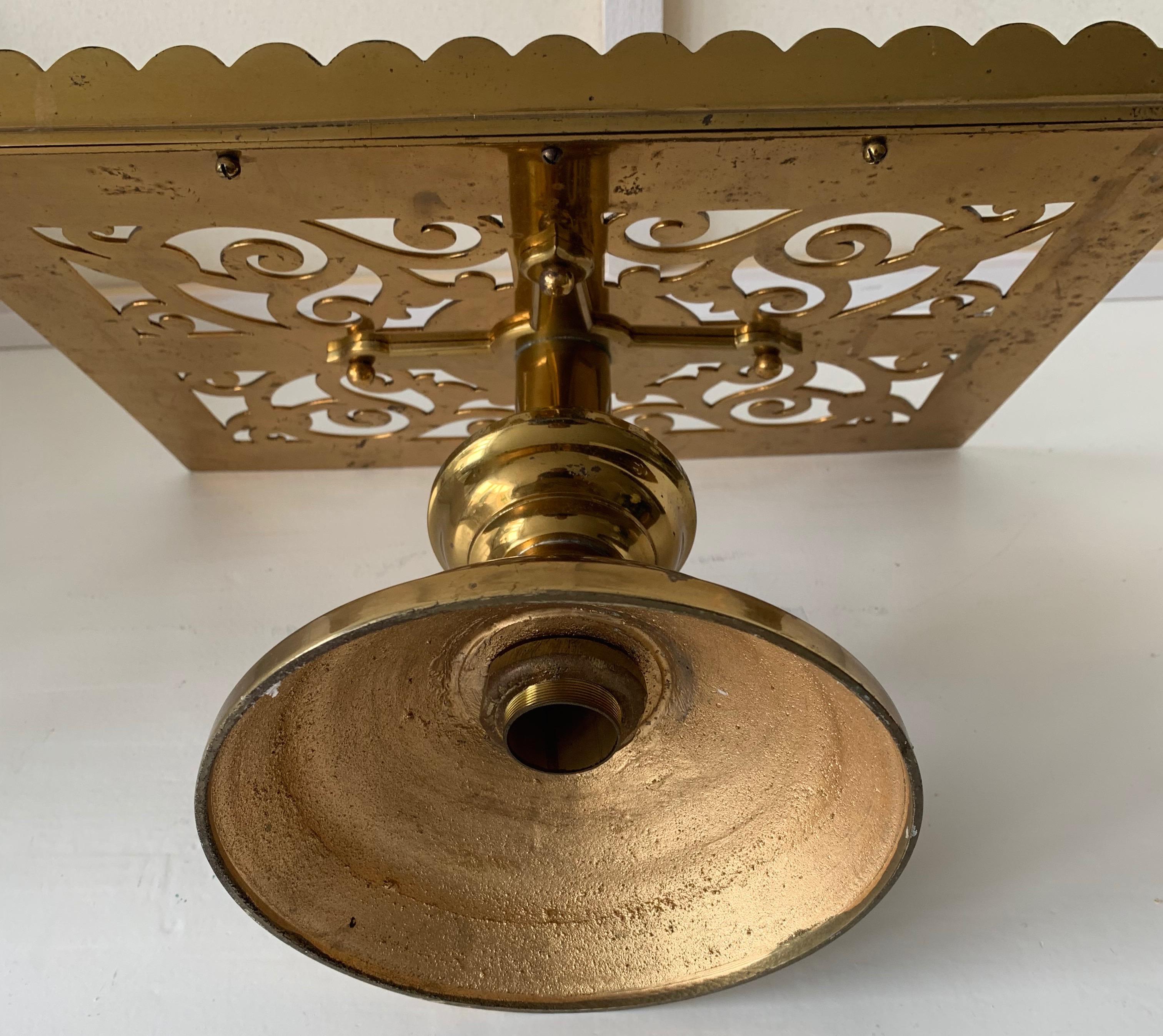 1880s Gothic Revival Bronze & Brass Table Lectern Bible Stand by Jones & Willis 6