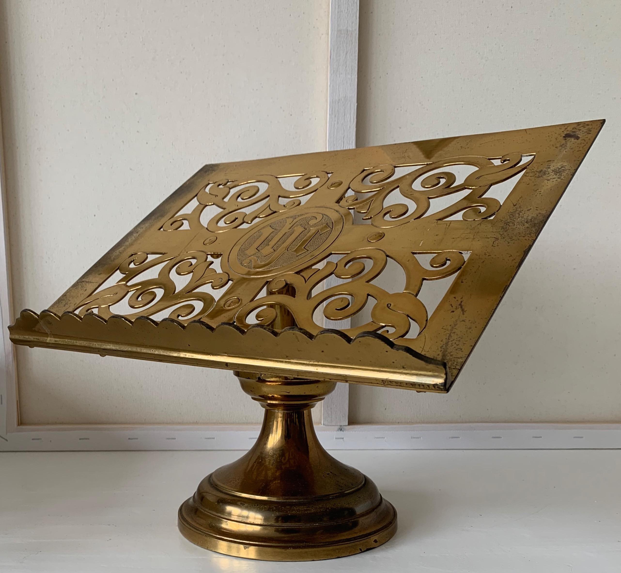 brass bible stand