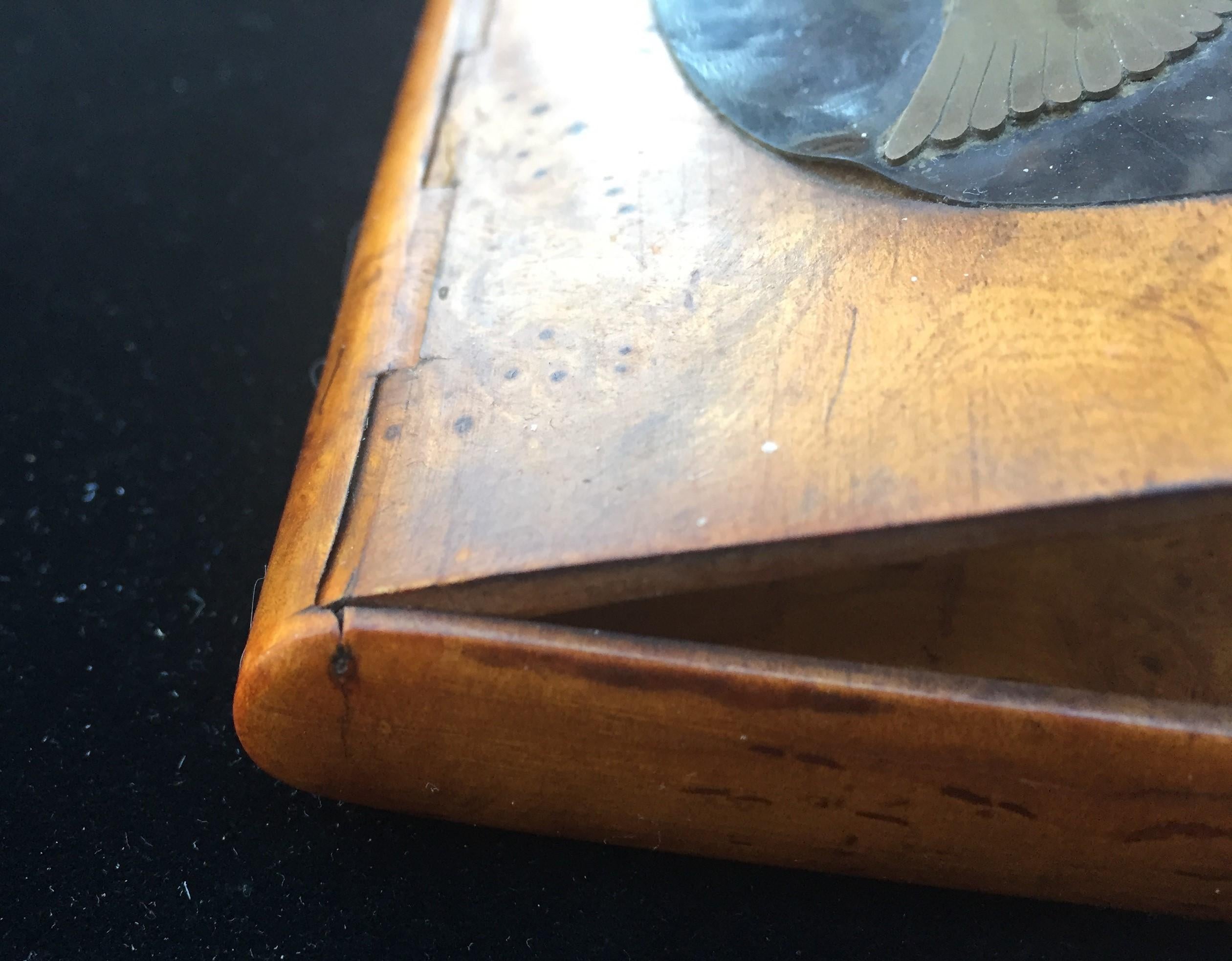 1880s Imperial Russian Faberge Romanov Burl Wood Presentation Cigarette Case In Good Condition In Vero Beach, FL