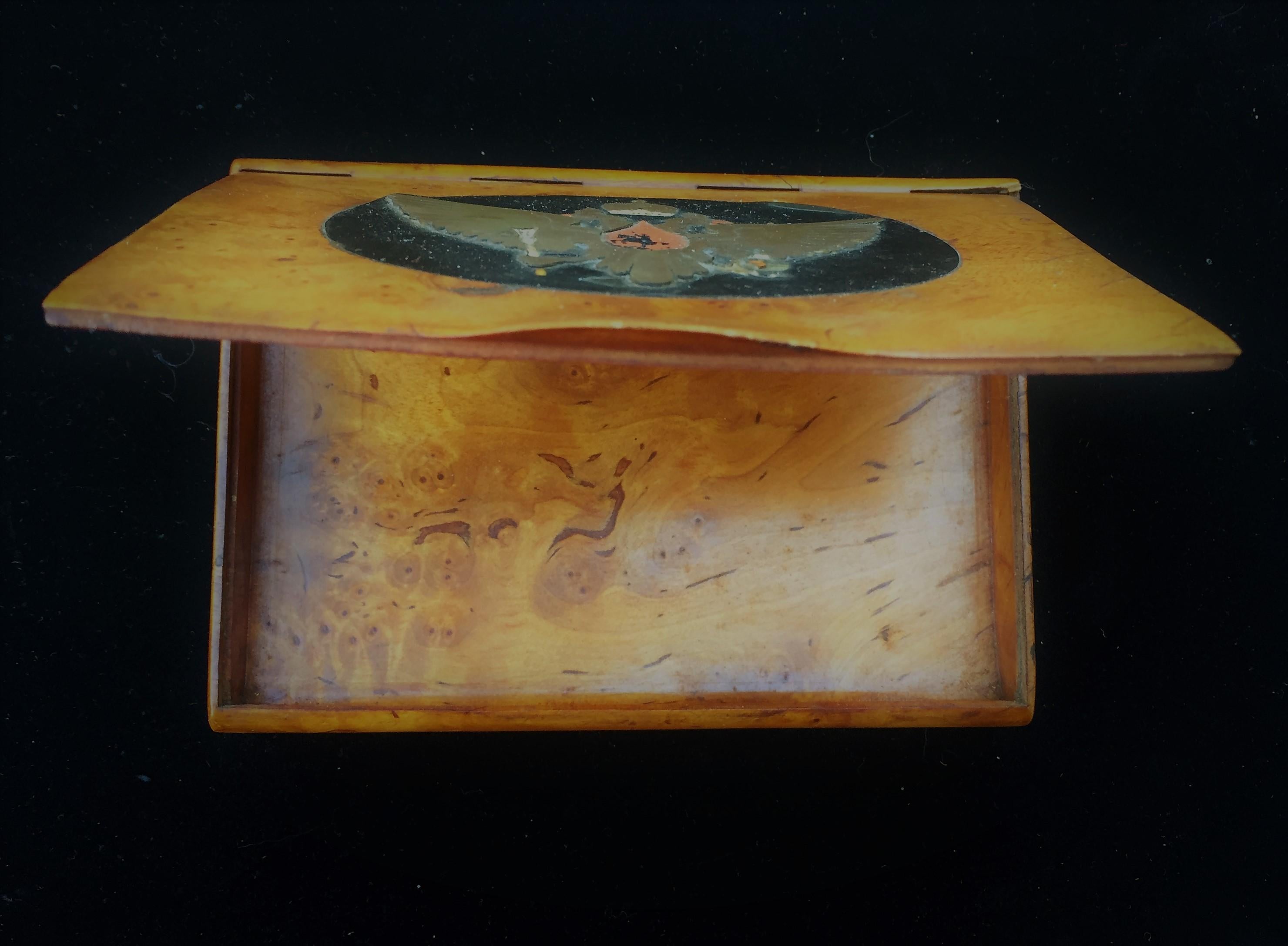1880s Imperial Russian Faberge Romanov Burl Wood Presentation Cigarette Case 3
