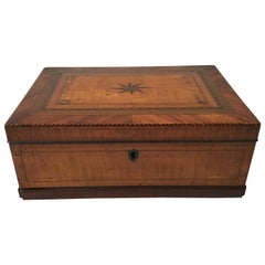 Antique 1880s Inlaid Star Box