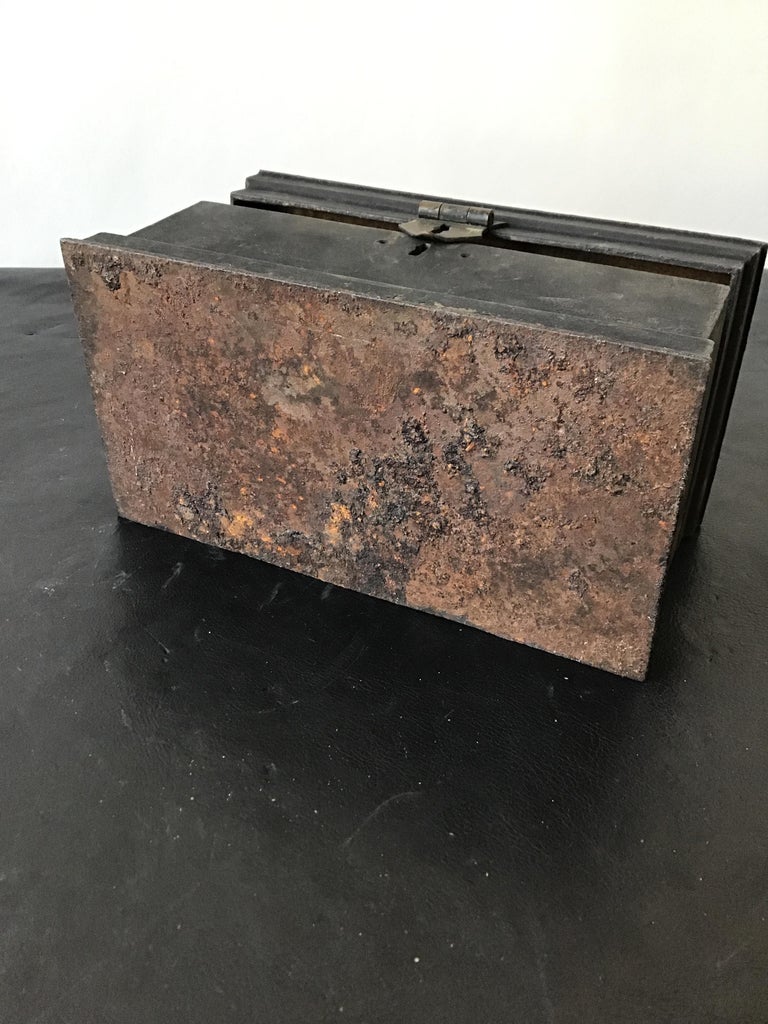 1880s Iron Cash Box at 1stDibs