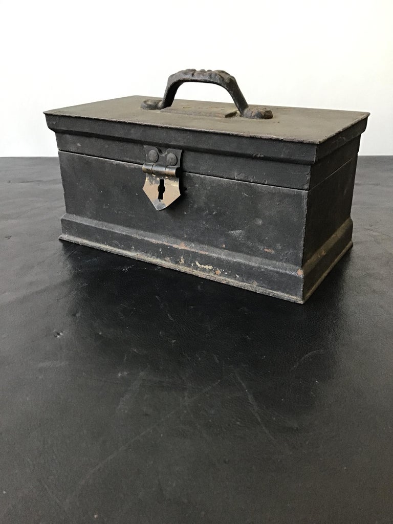 1880s Iron Cash Box at 1stDibs