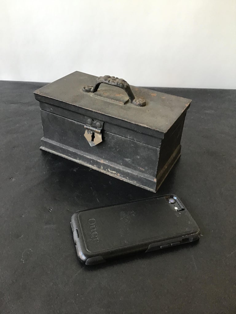 1880s Iron Cash Box at 1stDibs