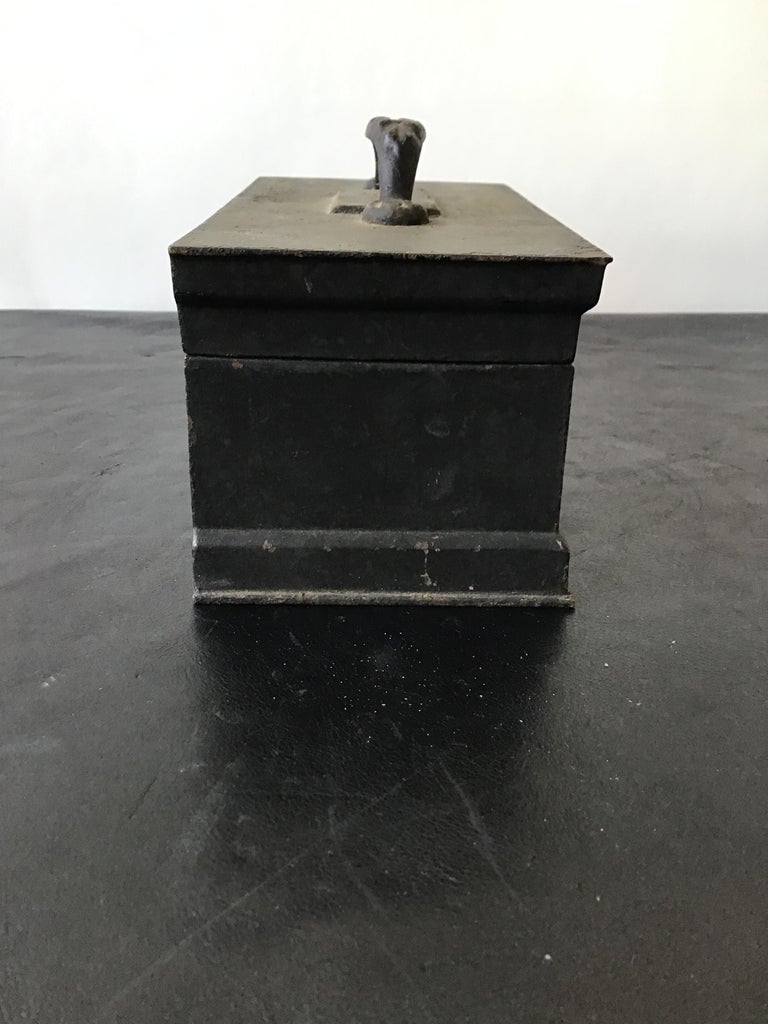 1880s Iron Cash Box at 1stDibs