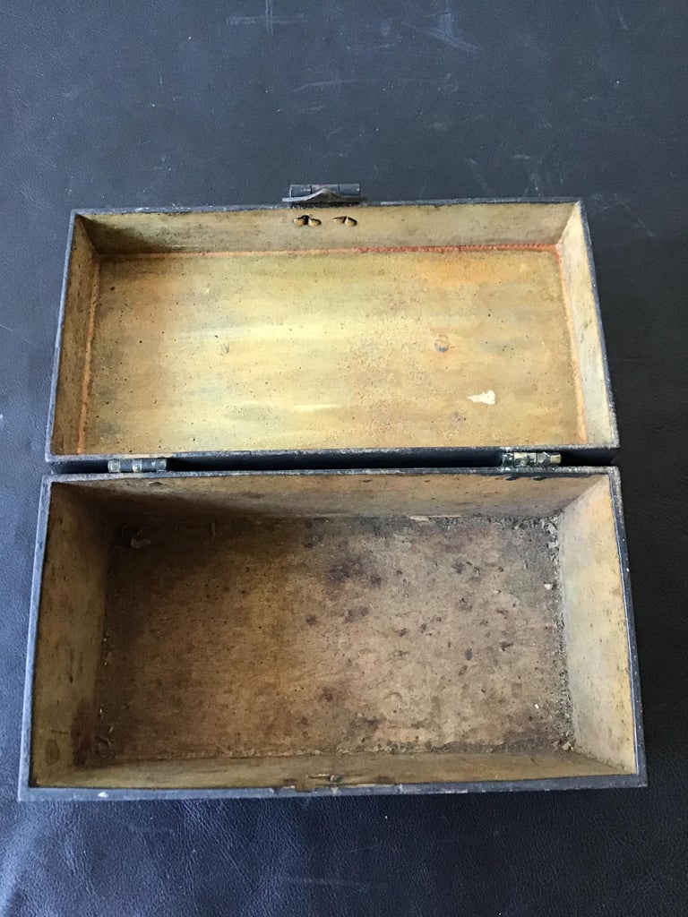 1880s Iron Cash Box at 1stDibs