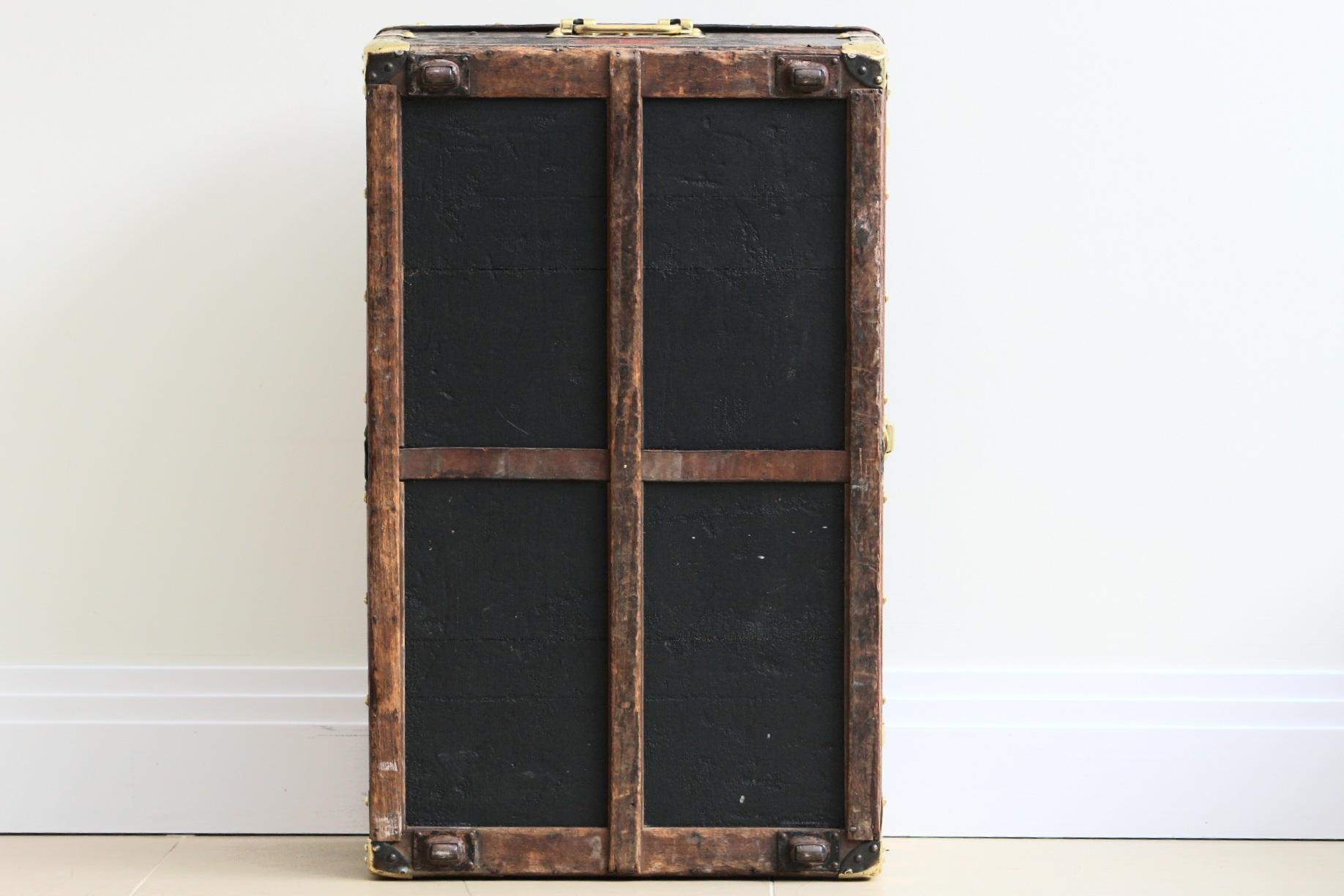 1880s Louis Vuitton Cabin Trunk Finished in Damier Canvas For Sale 13
