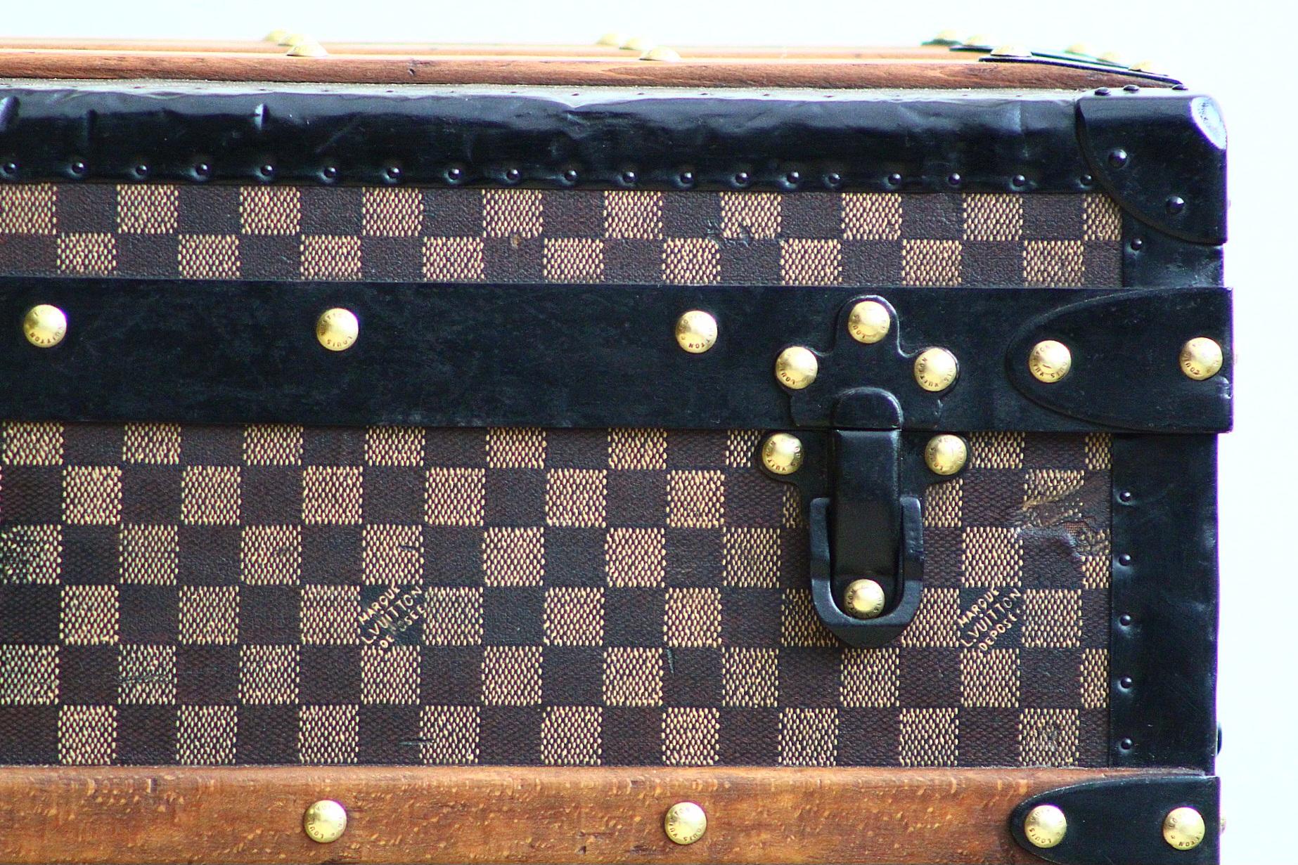 Louis Vuitton Courier-Koffer aus Damier-Leinwand von 1880 im Angebot 7