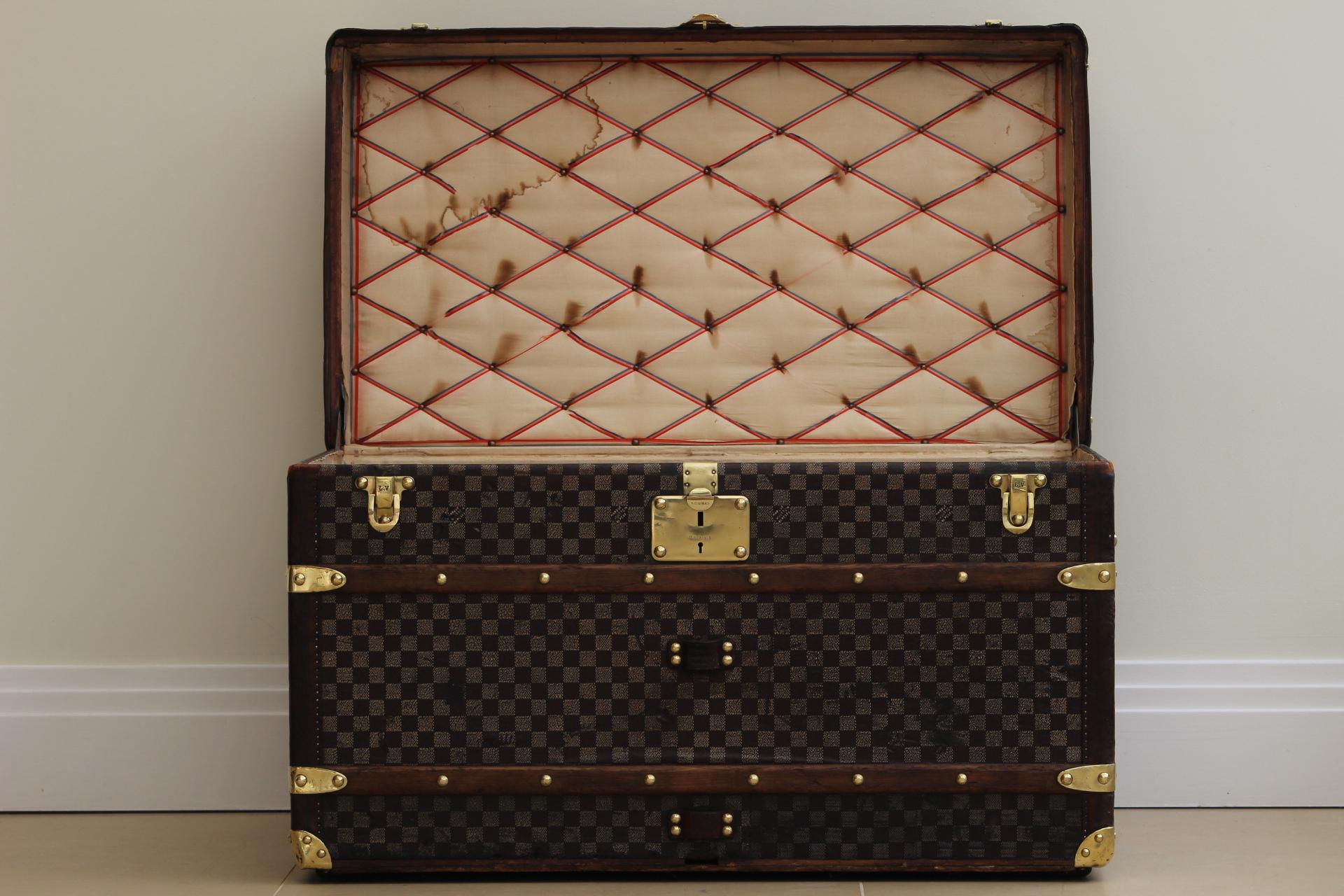 Louis Vuitton Damier Canvas Courier Koffer aus den 1880er Jahren  im Angebot 6