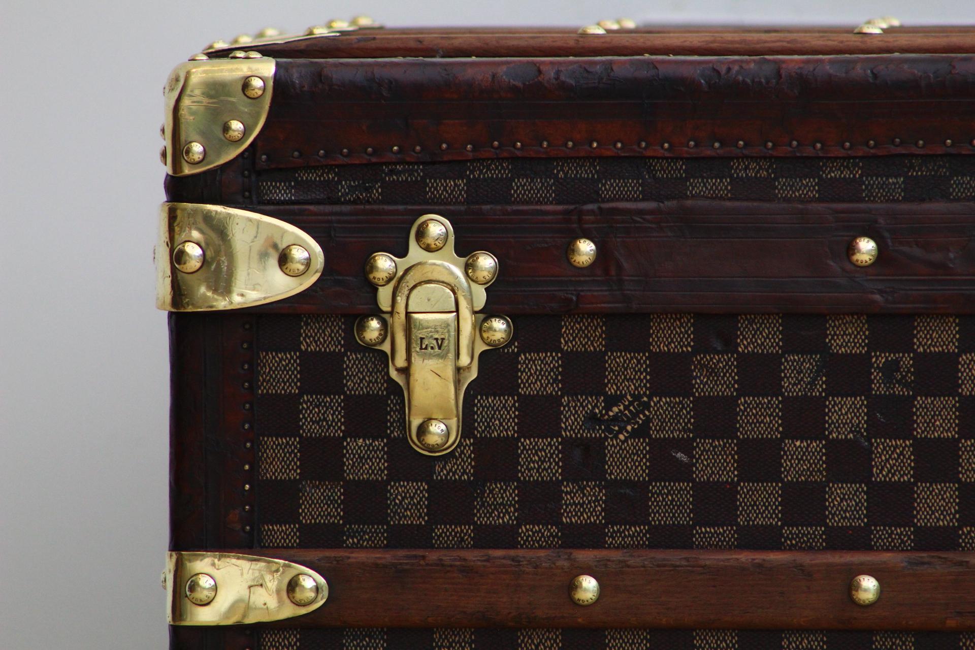 Louis Vuitton Damier Canvas Courier Koffer aus den 1880er Jahren  im Angebot 1