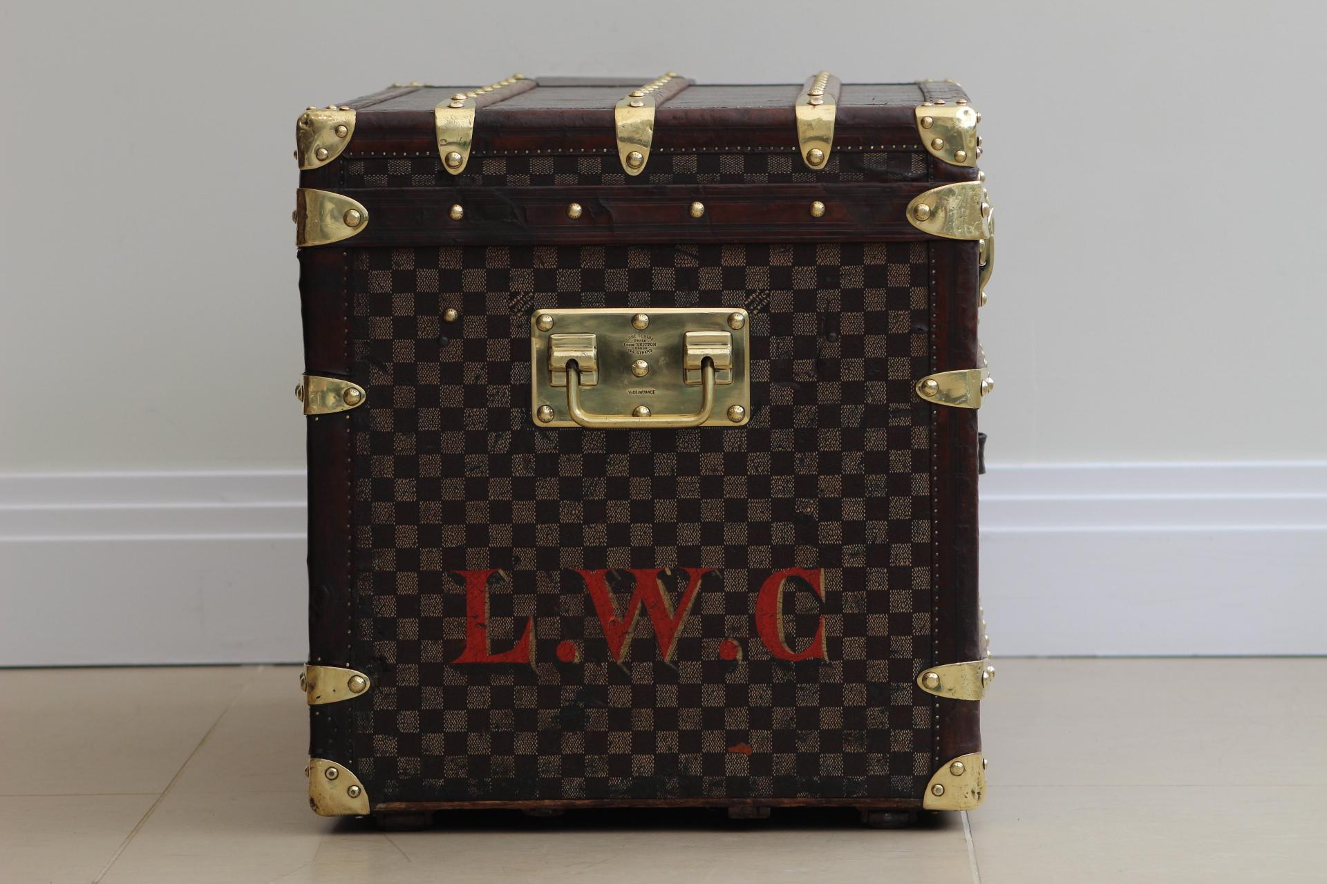Louis Vuitton Damier Canvas Courier Koffer aus den 1880er Jahren  im Angebot 5