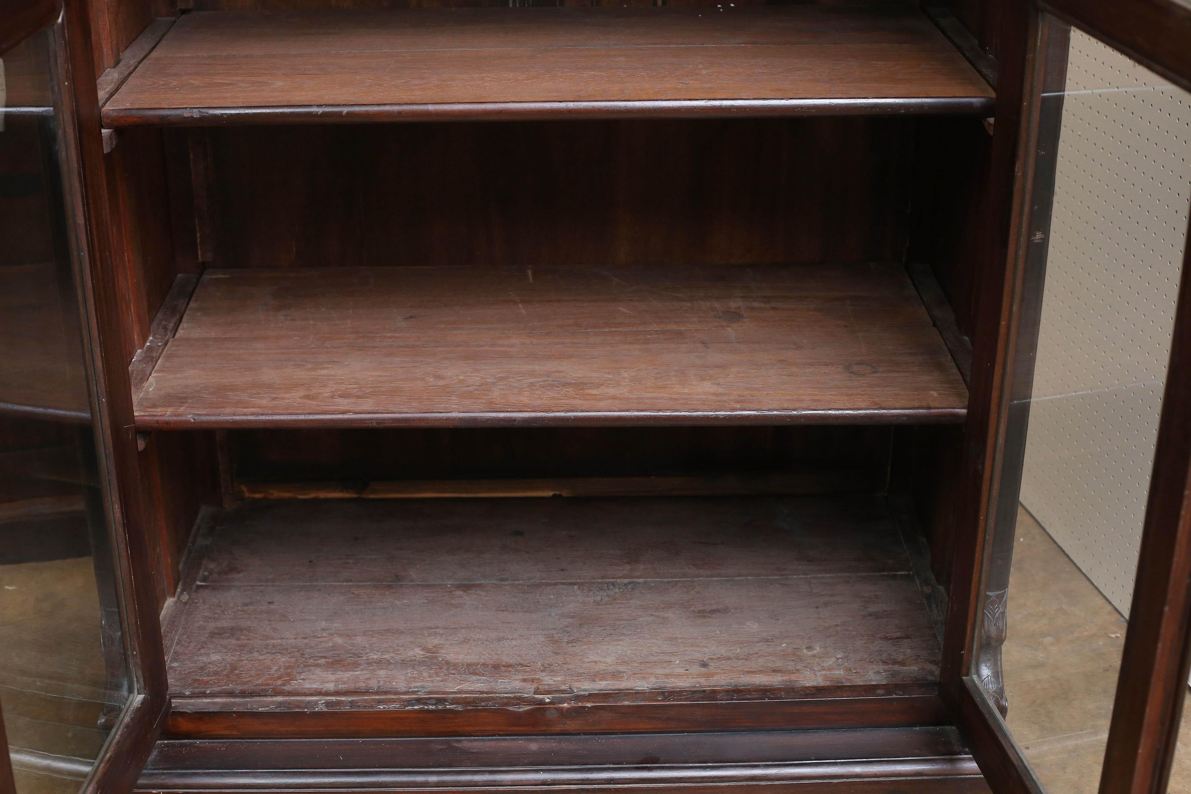 1880s Mahogany Barrister Book Case from the Library of Calcutta High Court In Excellent Condition In Houston, TX