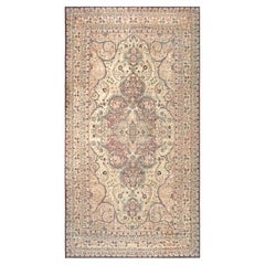 1880s Medallion Neutral 
Rose Antique Persian Kerman Rug 11
2" x 20
10 Carpet