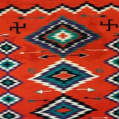 1880s Navajo Pictorial Germantown Weaving