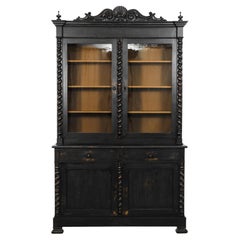 1880s Neoclassical French Wooden Vitrine