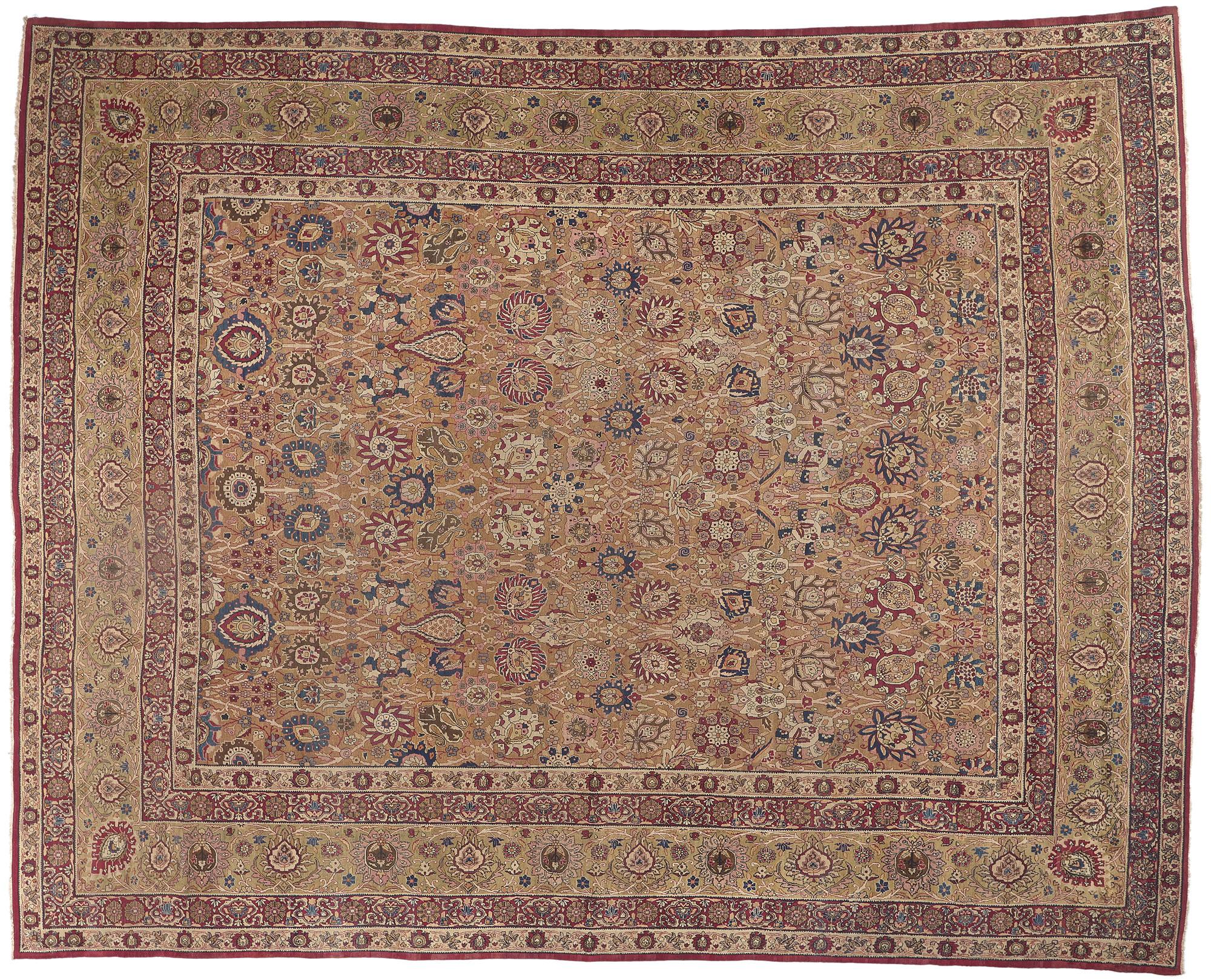 1880er Jahre übergroßer antiker persischer Kermanshah-Teppich im Angebot 2