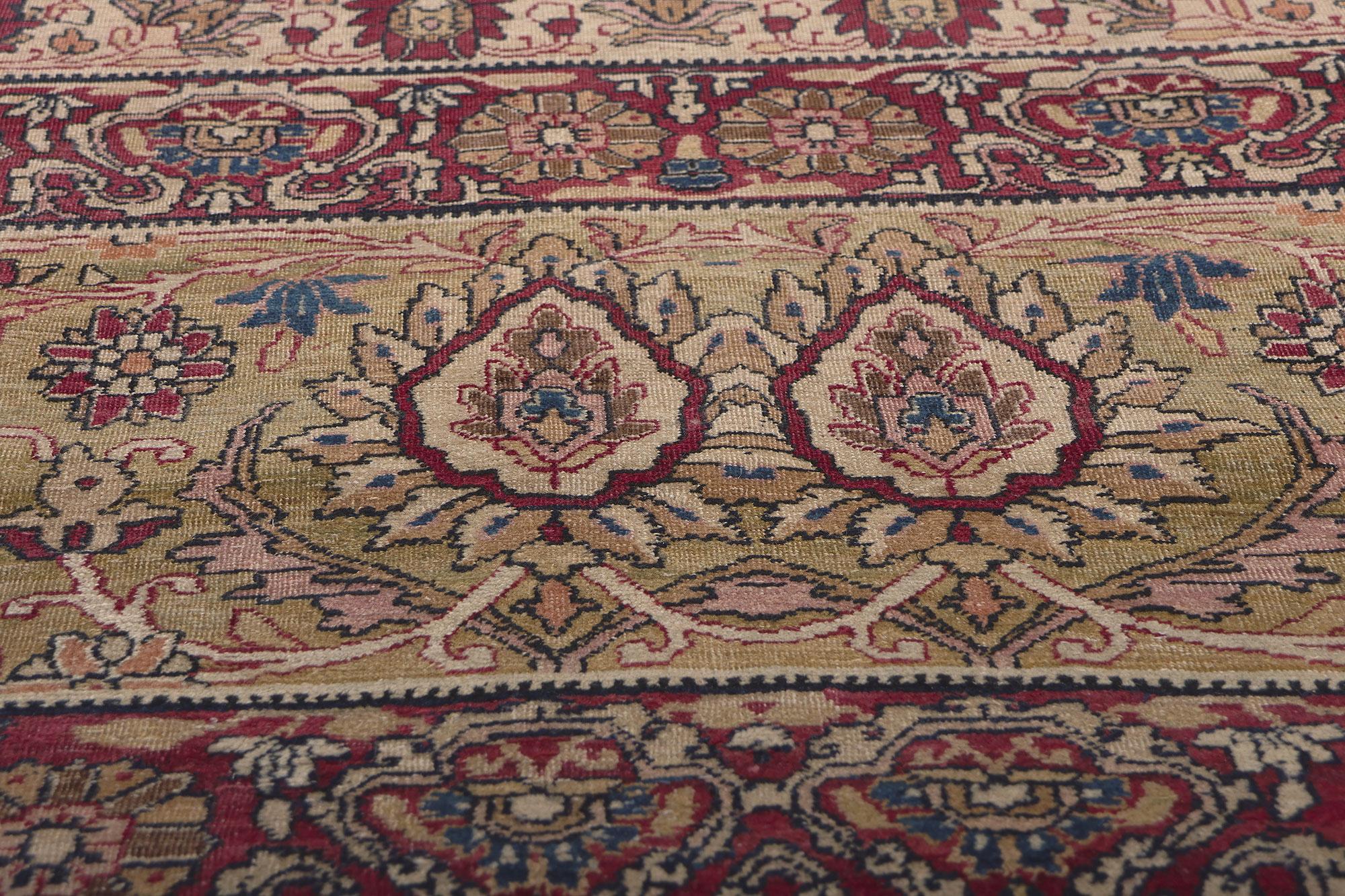 1880s Oversized Antique Persian Kermanshah Rug In Good Condition For Sale In Dallas, TX