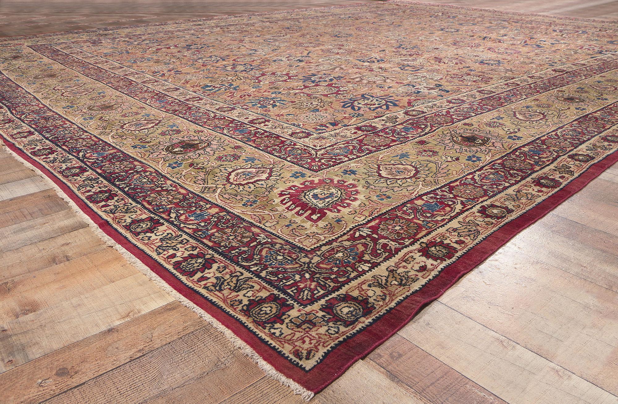 1880er Jahre übergroßer antiker persischer Kermanshah-Teppich (19. Jahrhundert) im Angebot