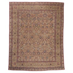 1880er Jahre übergroßer antiker persischer Kermanshah-Teppich