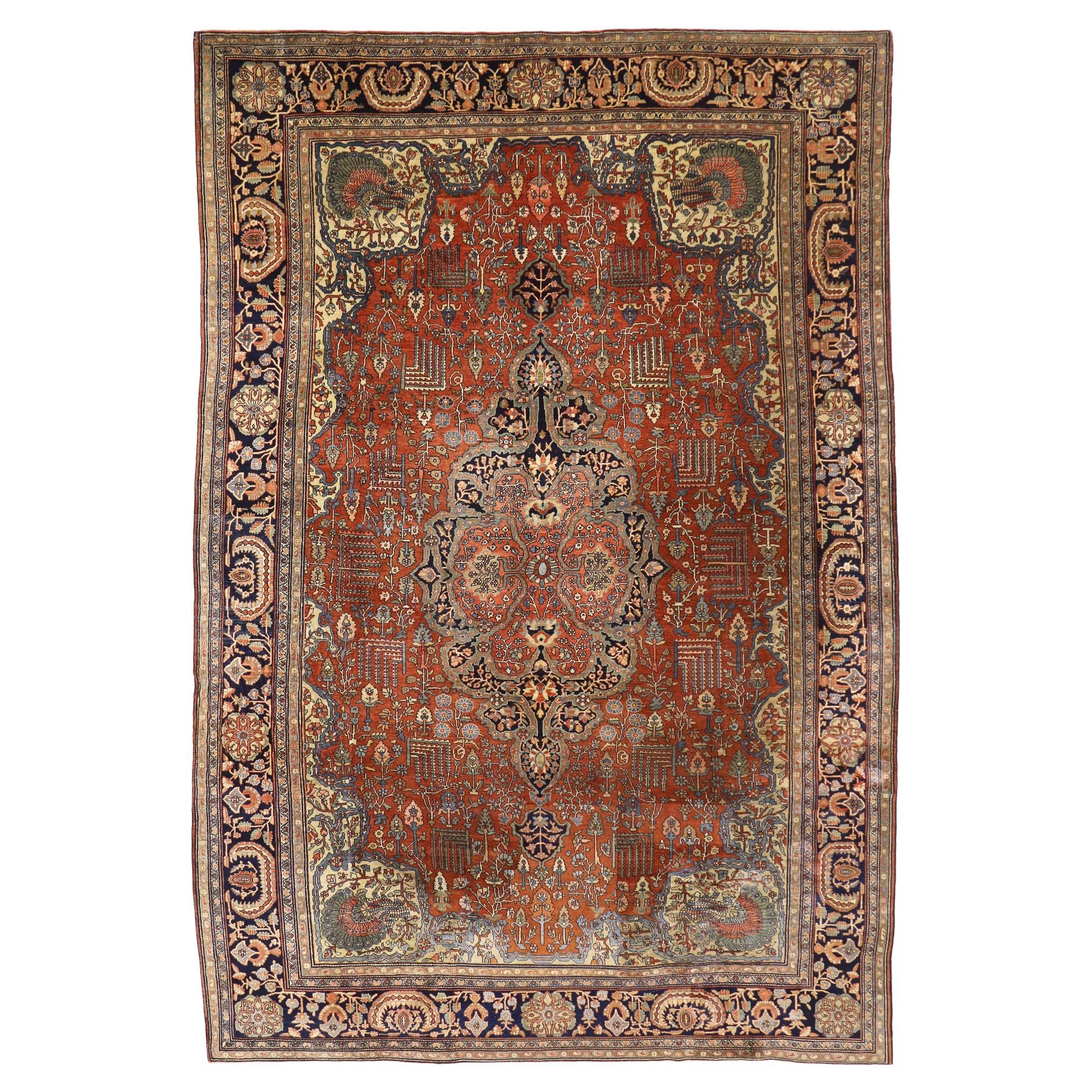 1880's Persian Sarouk Farahan Carpet, 09’00 x 13’02