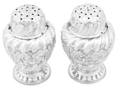 Victorian Sterling Silver Condiment Shakers (1885)