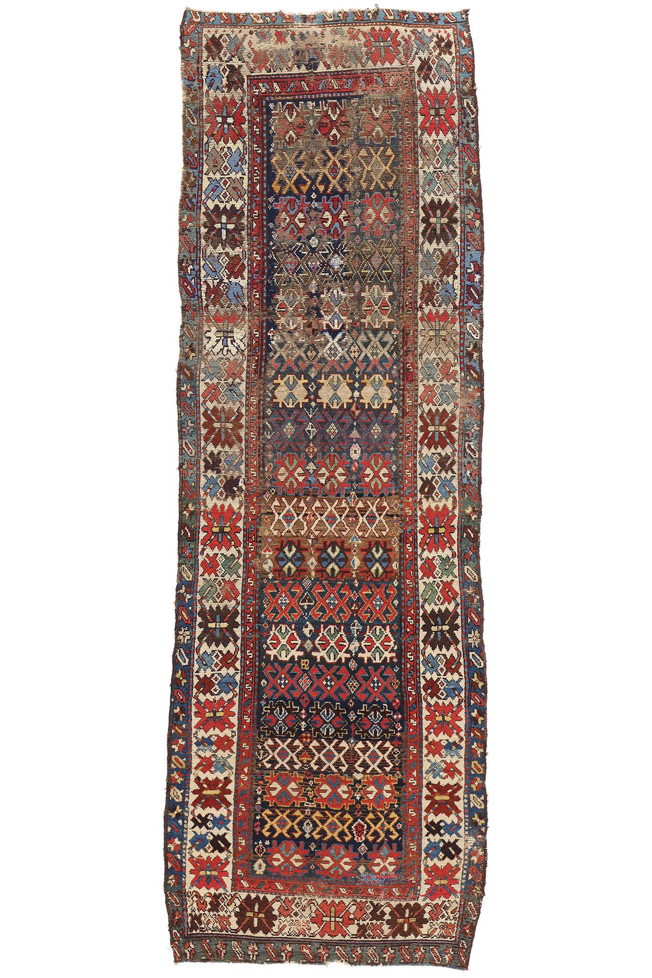 Runner persiano del nord-ovest del 1880 con stile tribale in vendita 1