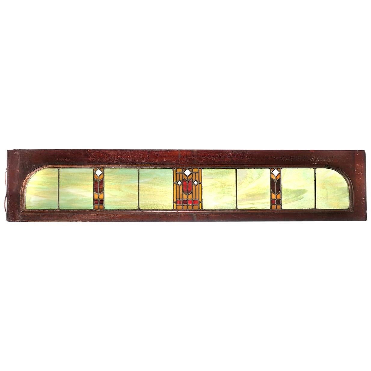 1880s Pullman Rail Car Transom Window