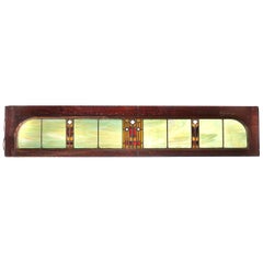 Antique 1880s Pullman Rail Car Transom Window