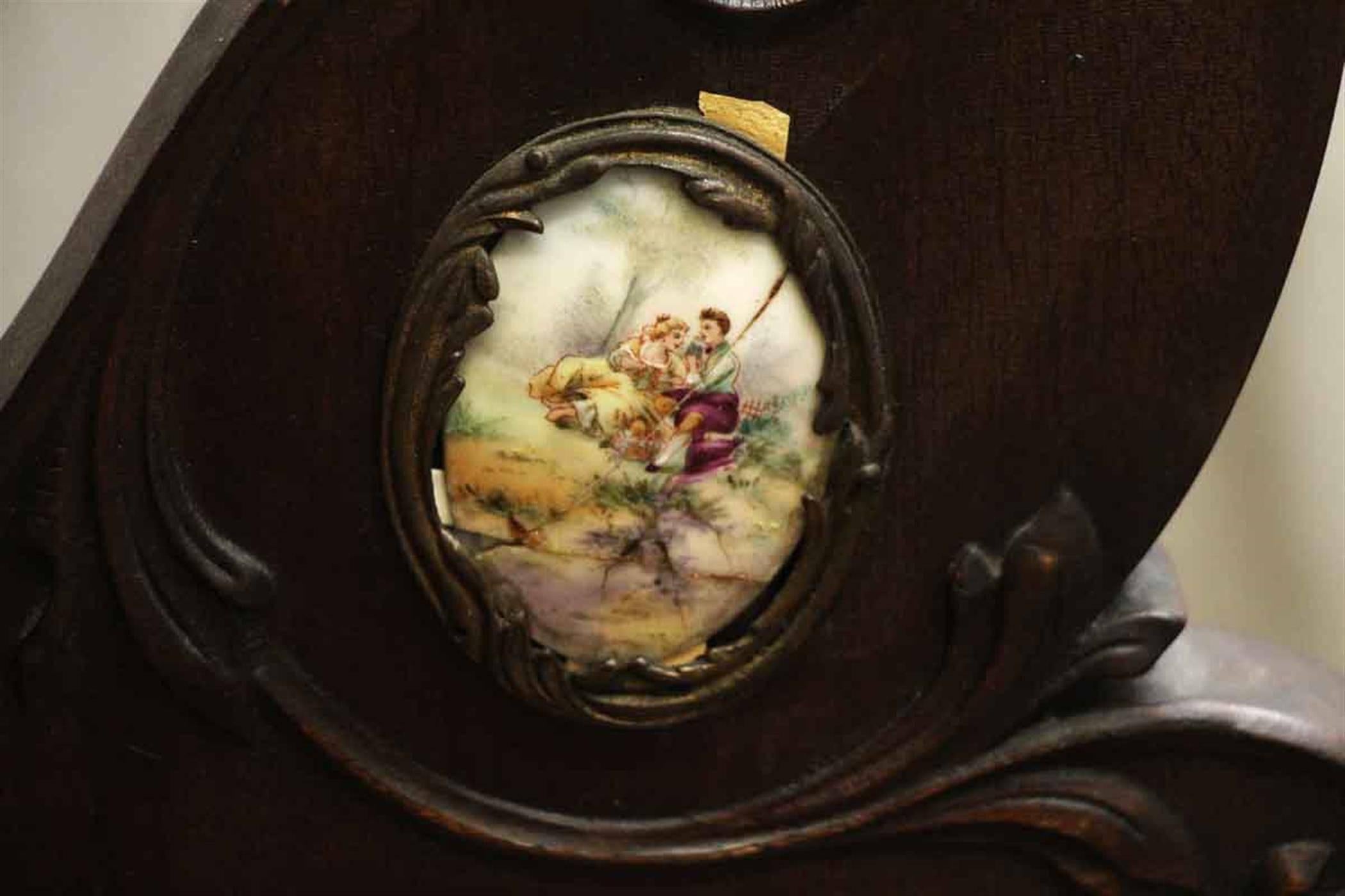 Queen Anne Mahagoni-Schminktisch mit abgeschrägtem Original-Spiegel, 1880er Jahre 2